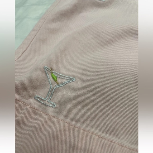 Men’s Pink Martini Washed Stoned & Beaten Shorts Size 36 Chino Classic Party - Picture 6 of 16